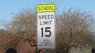 school speed limit 15